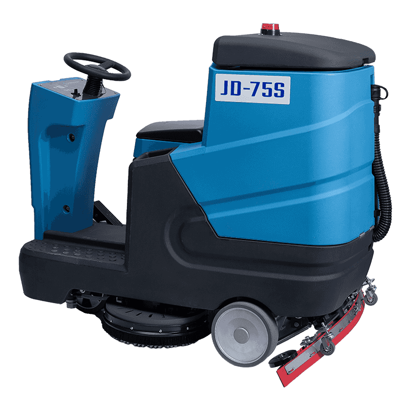 JD75S Fregadora de pisos de tamaño medio con conductor y doble cepillo