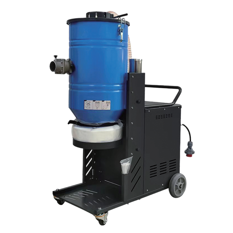 Aspiradora industrial trifásica con turbina y bolsa