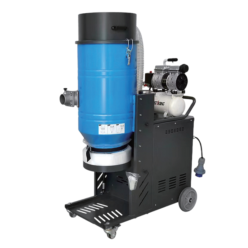 Serie W aspiradora industrial trifásica con turbina, bolsa y limpieza por impulsos de aire inverso