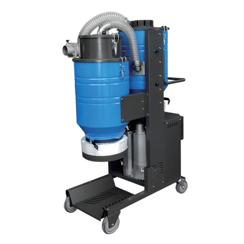 Serie SW aspiradora industrial trifásica con doble barril y turbina, tipo bolsa